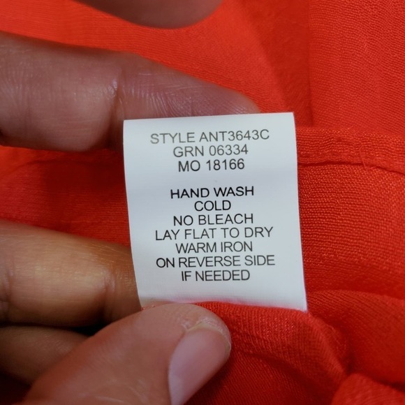 Fig and Flower Embroidered Floral Pullover Long Sleeves Blouse Top Size XL - Picture 10 of 11